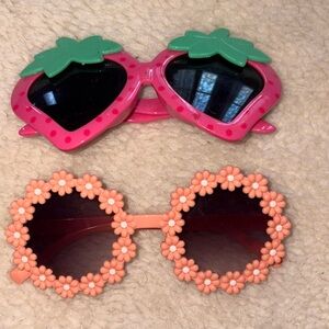 6 for $12 Fridays (12 noon-4pm)Pink Strawberry and Floral Sunglasses Set